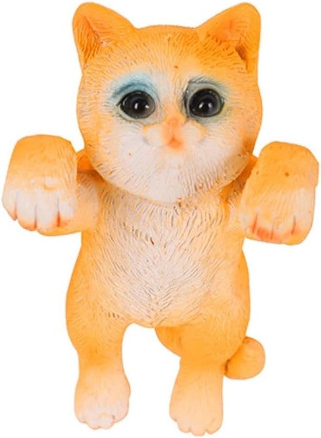 VAYINATO® 3 Pcs Cute Tiny Hanging Kitten Cat On Fish Tank, Flower Pot Climber Mini Cat Statue, Desktop Hanging Ornament Decoration (Random Color) by Petzlifeworld - Image 5